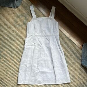 NWT jcrew white linen dress